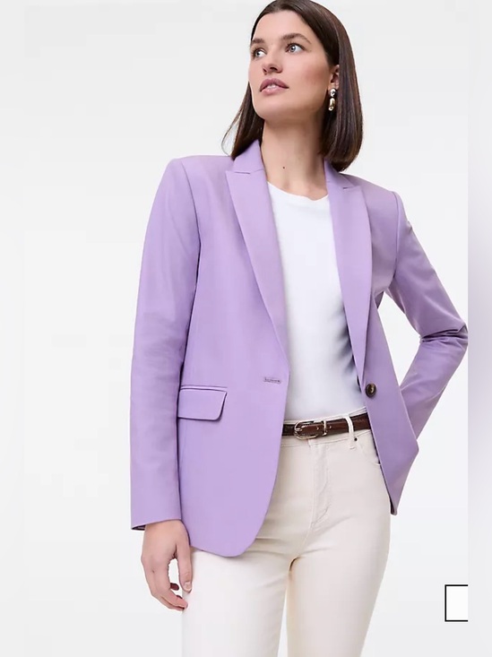 Ann Taylor Jackets & Blazers - Ann Taylor Lavender Single-Button Blazer